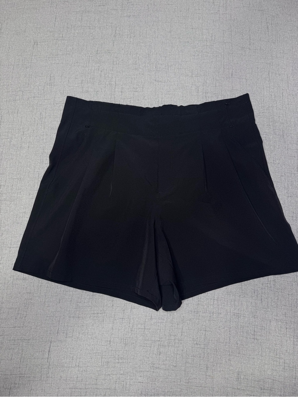 RBX Pleated Black Quick Dry Shorts with Elastic Waist and Pockets Medium - Picture 2 of 10